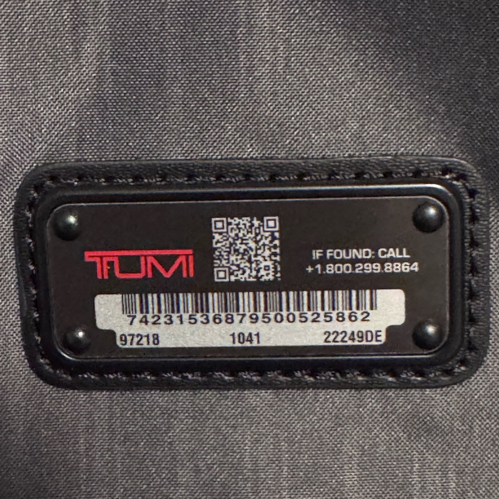 Tumi ALPHA weekender bag "corporate collection" black - Picture 14 of 14